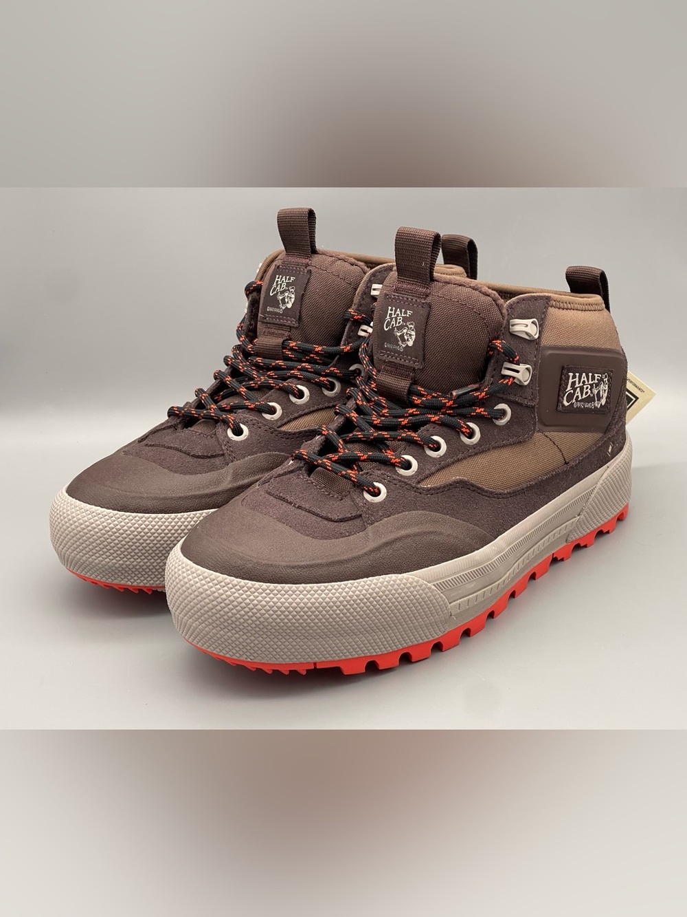 VANS Half Cab GORE-TEX MTE Sneaker Boots Chocolate Brown Men Size 8 Wmns 9.5 NEW